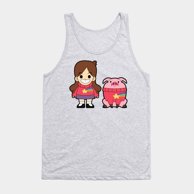 Mabel and Waddles Tank Top by mighty corps studio